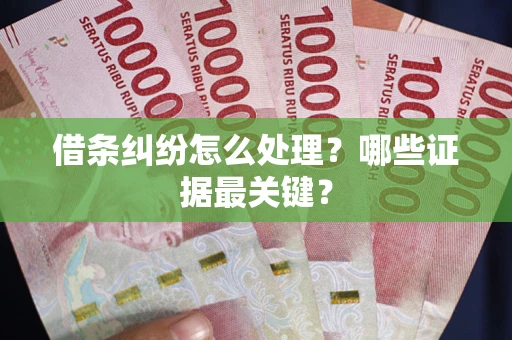 武汉借条纠纷怎么处理？哪些证据最关键？