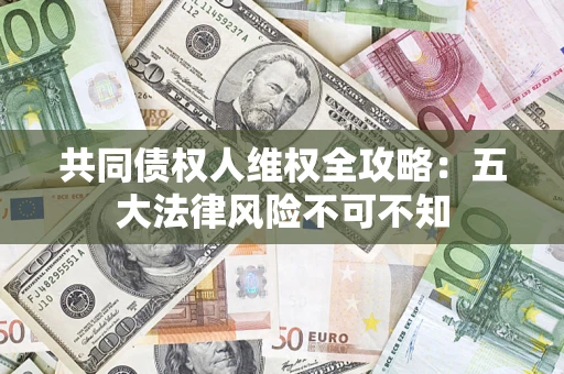武汉共同债权人维权全攻略：五大法律风险不可不知