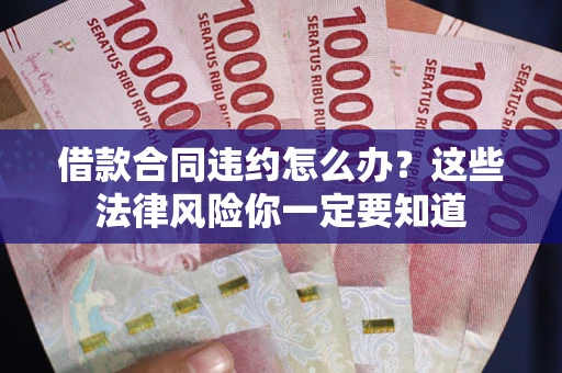 武汉借款合同违约怎么办？这些法律风险你一定要知道