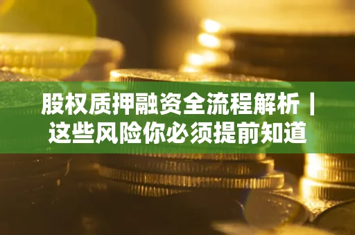 武汉股权质押融资全流程解析｜这些风险你必须提前知道