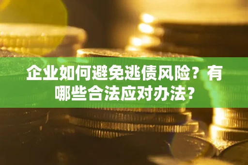 武汉企业如何避免逃债风险？有哪些合法应对办法？