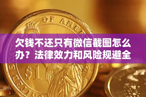 武汉欠钱不还只有微信截图怎么办？法律效力和风险规避全解析