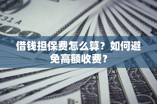武汉借钱担保费怎么算？如何避免高额收费？