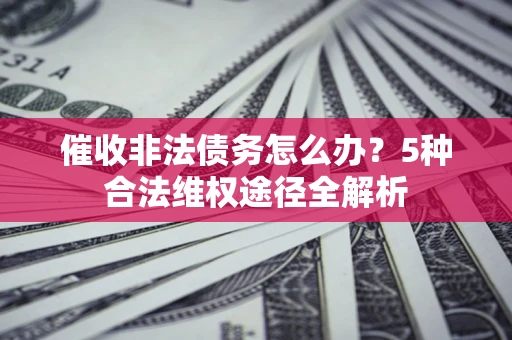 武汉催收非法债务怎么办？5种合法维权途径全解析