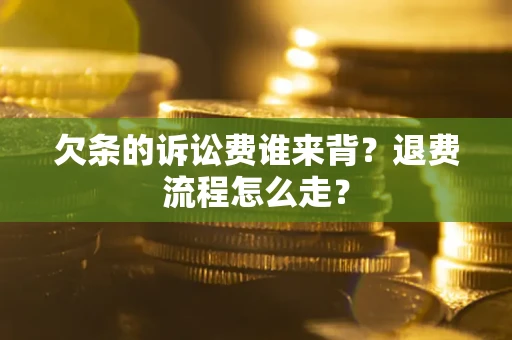武汉欠条的诉讼费谁来背？退费流程怎么走？